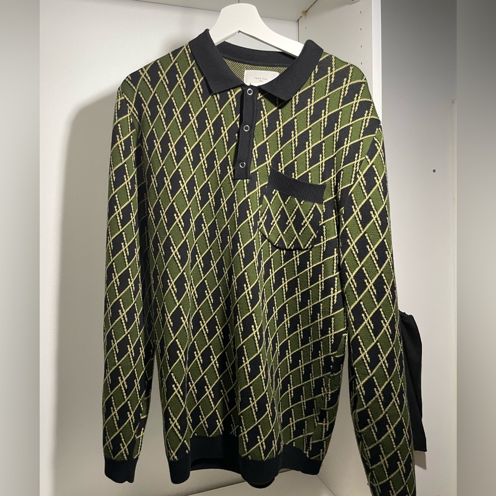 Percival kaffe jacquard knit sweater